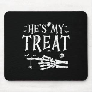 Er ist meine Leckerei Skeleton Hand Funny Hallowee Mousepad