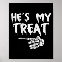 Er ist meine Leckerei Skeleton Hand Halloween Kost