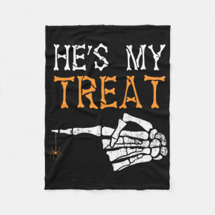 Er ist meine Leckerei Skeleton Paare, die Couple H Fleecedecke