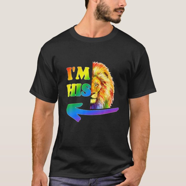Er ist meiner, ich bin sein Homosexuell Rainbow LG T-Shirt (Vorderseite)