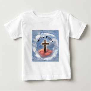 Er ist mit Wolken überquert worden Baby T-shirt