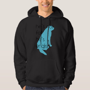 Er ist nicht fett, er ist Englisch blau Hoodie