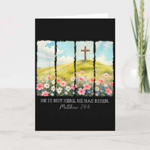 Er ist nicht hier, er ist auferstanden Christliche Karte