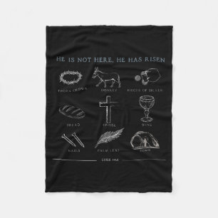 Er ist nicht hier Er ist auferstanden Christliches Fleecedecke