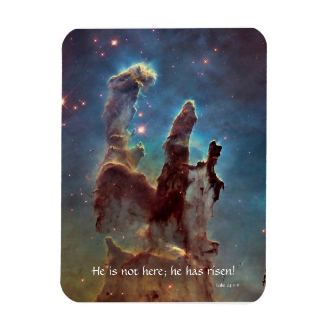 Er ist nicht hier; er ist Risen | Luke 24 v 6 Magnet (Vertikal)