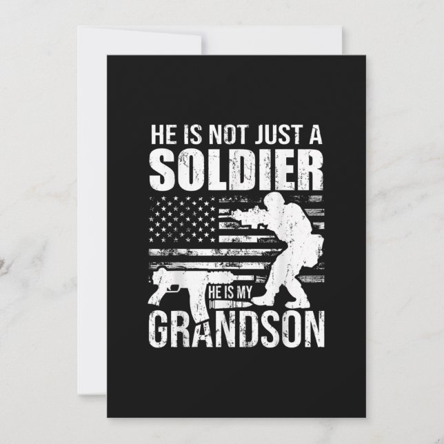 Er ist nicht nur ein Soldat, er ist mein Großvater Einladung (Vorderseite)