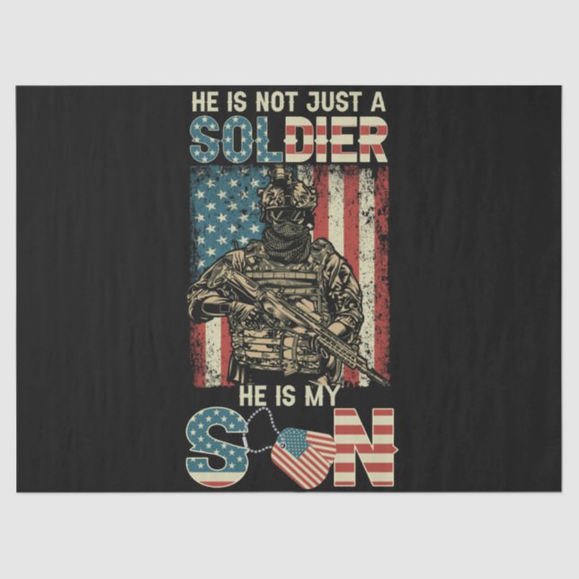 Er ist nicht nur ein Soldat, er ist mein Sohn Seidenpapier (Vorderseite)