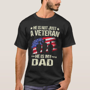 Er ist nicht nur ein Veteran, er ist Vater von män T-Shirt
