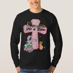 Er ist Osterhase Kreuz Vintage Frohe Ostern 2 T-Shirt