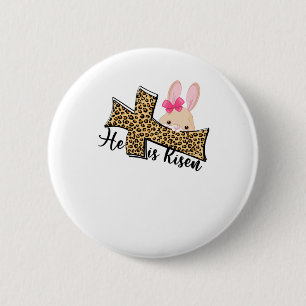 Er ist Ostern, Christlich Ostern für Frauen Button