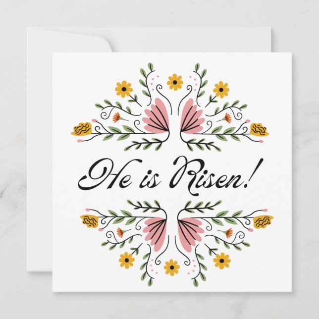 Er ist Ostern Risen Einladung (Vorderseite)
