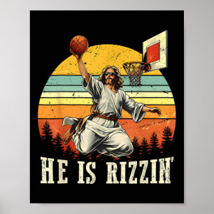 Er ist Ostern Rizzin Skelett Christ Poster