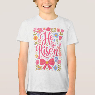 Er ist Raisen Easter Retro Design-61415 Tri-Blend Shirt