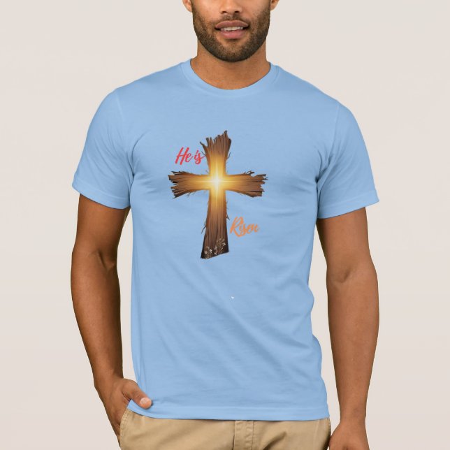 Er ist Risen - Christlicher Ostermann-T - Shirt (Vorderseite)