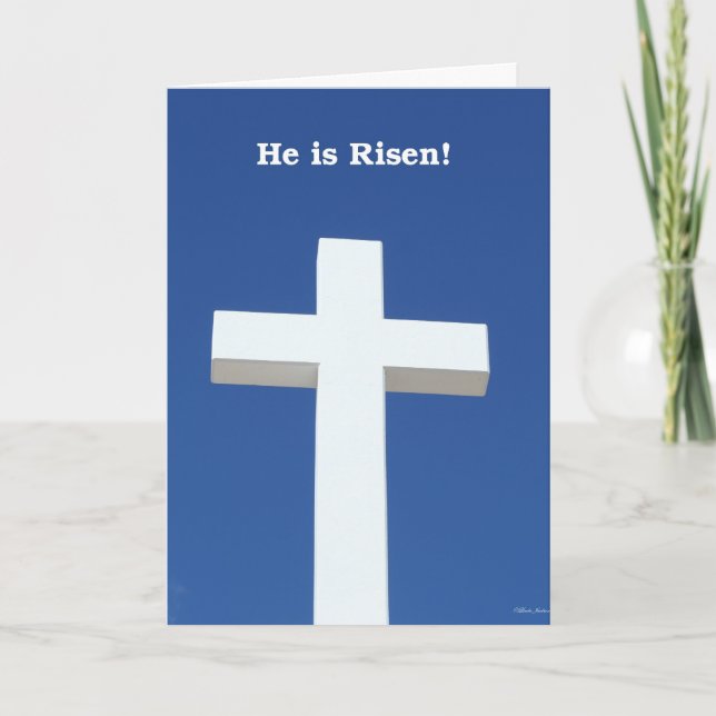 Er ist Risen! Feiertagskarte (Vorderseite)