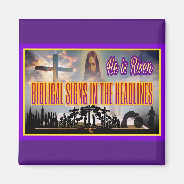 "Er ist RISEN" Magnet (Vorne)