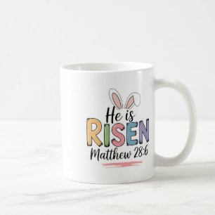 Er ist Risen Matthew 286 Christliche Ohrbibel Kaffeetasse