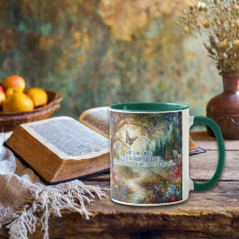 Er ist Risen Matthew Verse verkettet Glass Woodlan Tasse