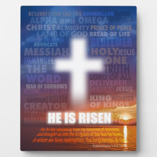 Er ist Risen - Ostern Fotoplatte