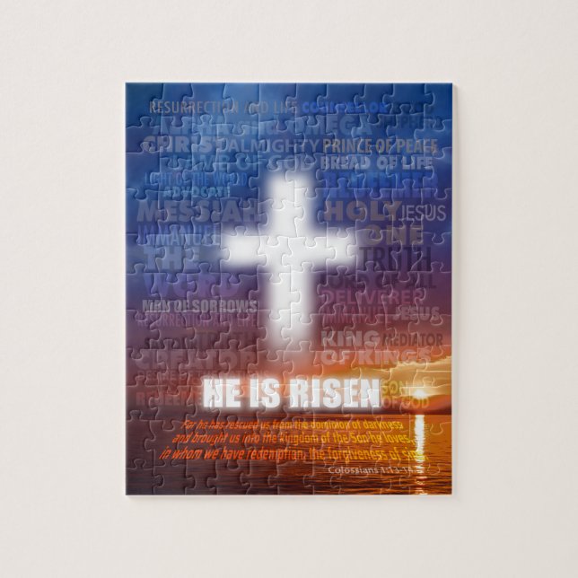 Er ist Risen - Ostern Puzzle (Vertikal)