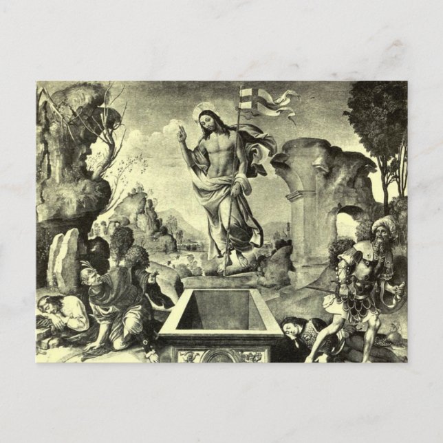 Er ist Risen! Postkarte (Vorderseite)