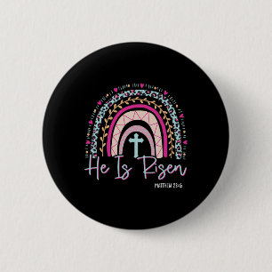 Er ist Risen Rainbow Leopard Happy Ostertag Chris Button