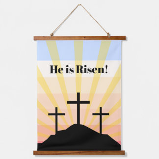 Er ist Risen Retro Wandteppich Mit Holzrahmen