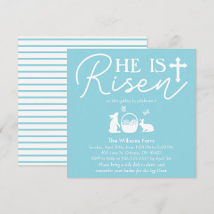 Er ist "Risen Soft Blue Oaster Invasion" Einladung