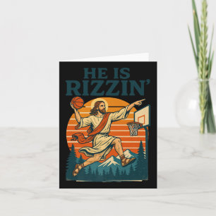 Er ist Riszin Christlichen Osterglauben Jesus Ba Karte