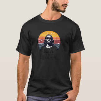 Er ist Rizzen Funny Jesus Meme Rizz Christlich Eas T-Shirt