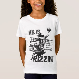 Er ist Rizzin Funny Jesus, der Volleyball-Spieler T-Shirt