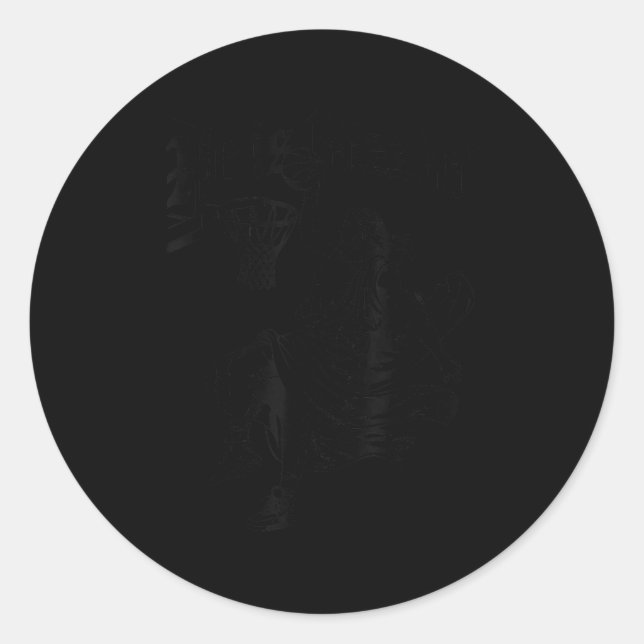 Er ist Rizzin Jesus Basketball Jugend Kleinkind Ch Runder Aufkleber (Vorderseite)