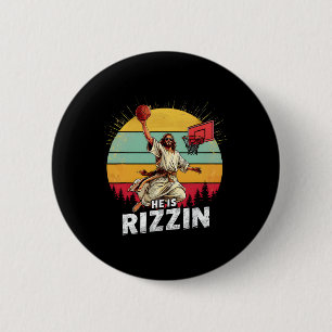 Er ist Rizzin Jesus, das Lamm Gottes, Frohe Ostern Button