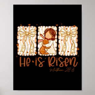 Er ist rizzin Jesus für Kinder Mädchen Jungen Frau Poster