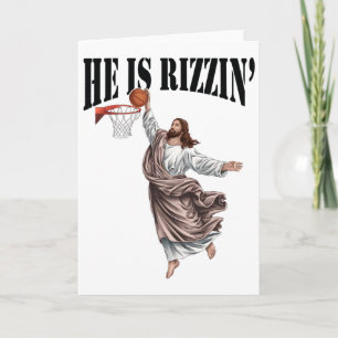 Er ist Rizzin Jesus Sketll Christliches Ostern Jes Karte