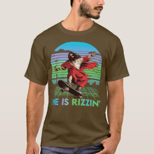 Er ist Rizzin lustigen Ostern Tag Jesus reiten Ska T-Shirt