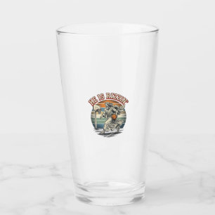 Er ist Rizzin Vintage Basketball religiöses T-Shir Glas