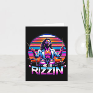 Er ist Rizzins Jesus hat den lustigen Osterhorsten Karte