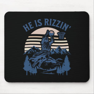 Er ist Rizzinser Osterfeier Jesus Christlicher Gla Mousepad