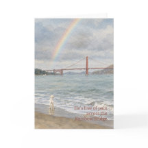 Er ist schmerzfrei Regenbogenbrücke Karte