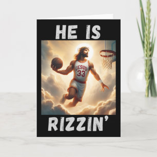 Er ist urkomisch, Jesus spielt Basketball Karte