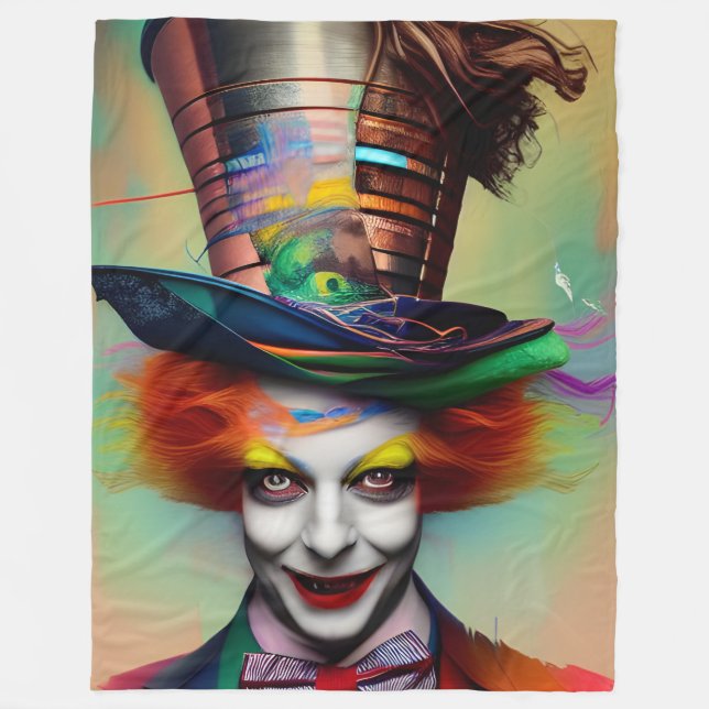 Er ist verrückt fleecedecke (Vorderseite)