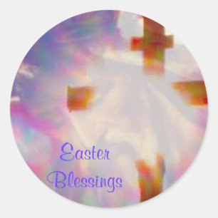 Er ist verschwiegen! Osterkleber Runder Aufkleber