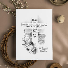 Er ist Vintagen Christlichen Ostern erwacht Feiertagskarte