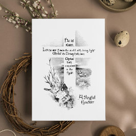 Er ist Vintagen Christlichen Ostern erwacht Feiertagskarte