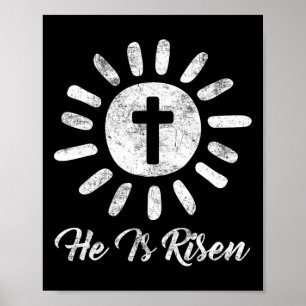 Er ist Vintager glücklicher Ostern mit dem Risen Poster