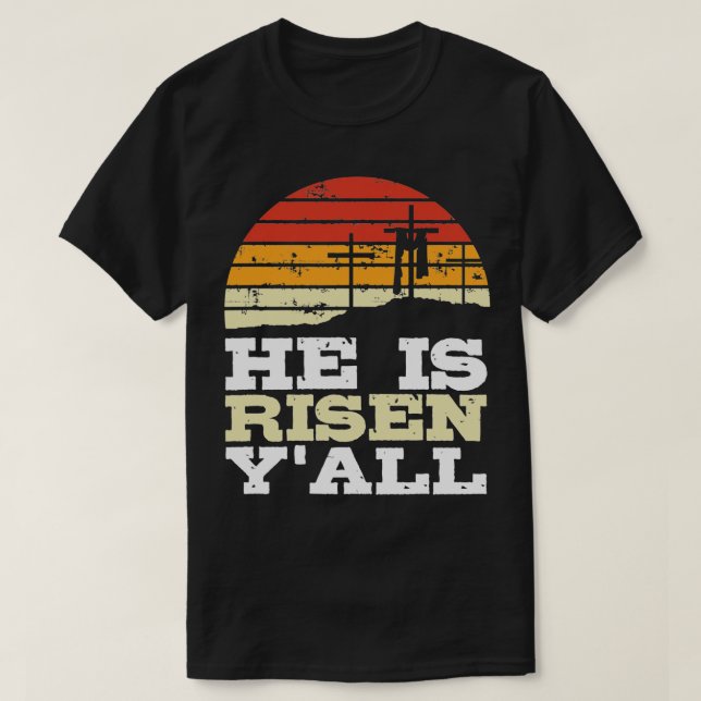 Er ist von Jesus glücklichen Ostern Christlichen F T-Shirt (Design vorne)
