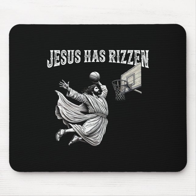 Er ist witzig Jesus Bysketbyll Meme - Uni-adu Mousepad (Vorne)