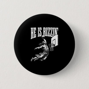 Er ist witzig Jesus Skelett Meme Ostern Christ Button
