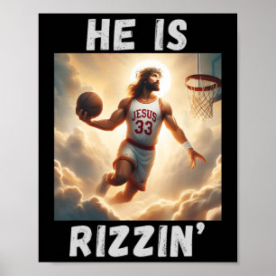 Er ist witzig Jesus spielt Bysketbyll Poster
